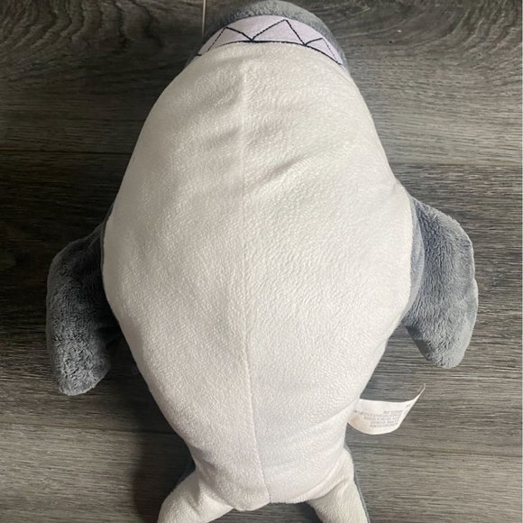Goffa 12.5 Inch Stuffed Shark-'I Chews You'-Gray-SOFT!-GUC - Picture 5 of 8